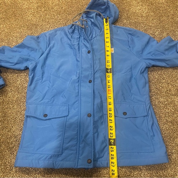 Light Blue Carhartt Lined Rain Jacket. Fits like size Large. - Picture 5 of 5